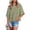 Green, variant on Patlollav Womens Summer Crewneck 3/4 Sleeve T-Shirts Solid Color Loose Fit Basic Tops
