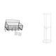 thumbnail image 1 of Mesita de noche acrílica pequeña, fácil de montar, diseño transparente, perfecta para la oficina, el balcón y la decoración moderna del hogar., 1 of 8