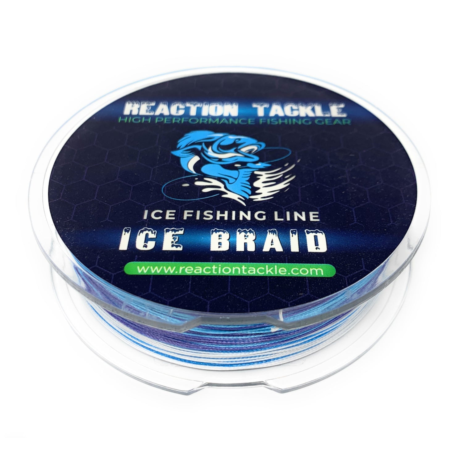 Reaction Tackle Ice Fishing Braided Line - 8 strand Professional Grade