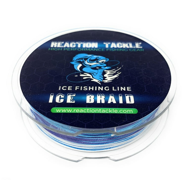 Reaction Tackle Ice Fishing Braided Line - 8 strand Professional