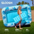 thumbnail image 4 of SLOOSH Inflatable Tanning Pool Lounge Float, Pool Floats Raft for Pool Sunbathing Suntan Blow up Pool Lounger Tanning Bed Floatie for Adults 216 × 145 cm（85" x 57"）, 4 of 7
