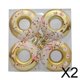 thumbnail image 1 of 2x4 Uds. Colgantes De Adornos De Donas Para árbol De Navidad De 7cm De Diámetro Para Decoración Navideña Dorados, 1 of 10