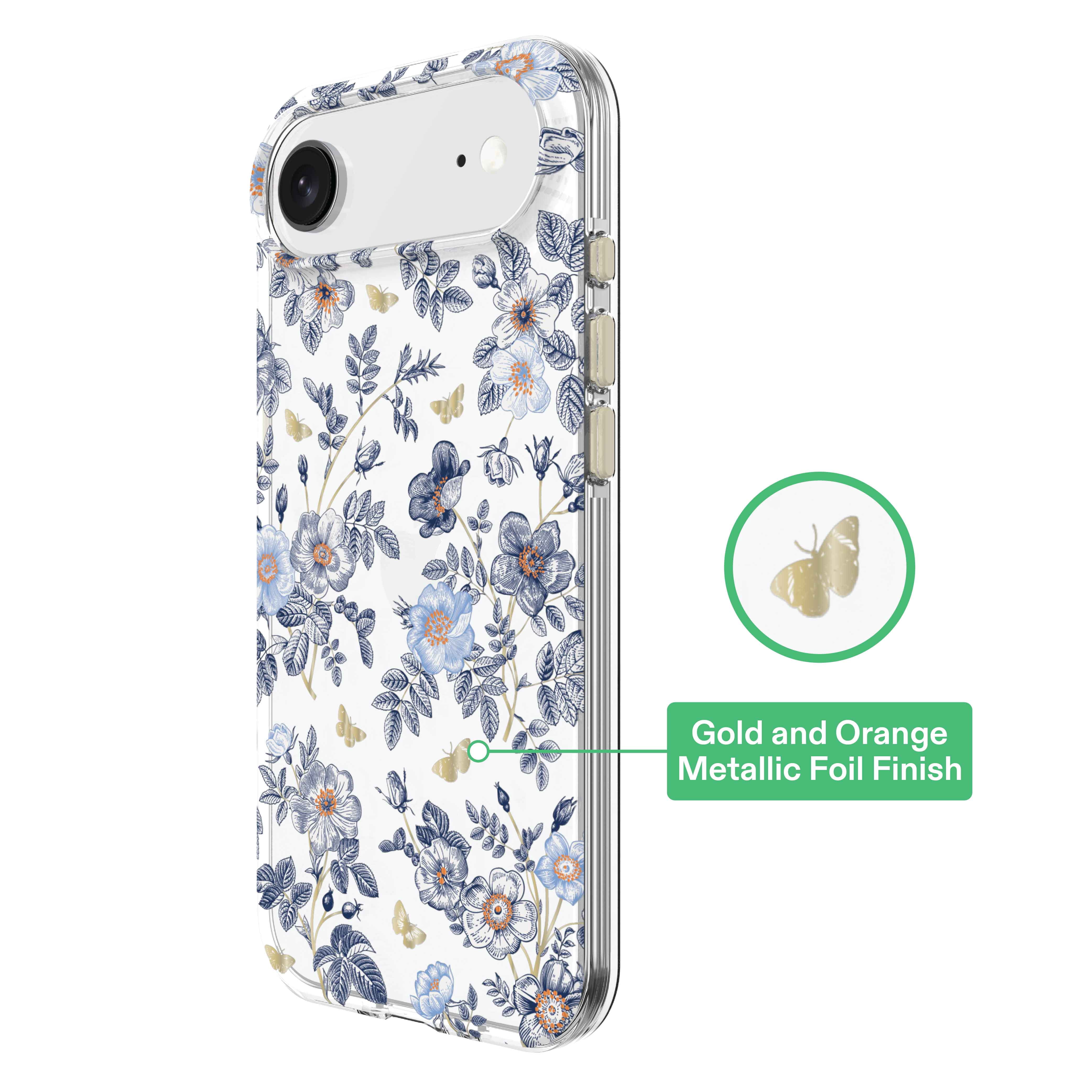 onn Blue Toile Phone Case for iPhone Air