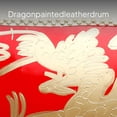 thumbnail image 4 of koolsoo Tambor chino rojo, piel de vaca, madera, ceremonia, danza, 4 of 6