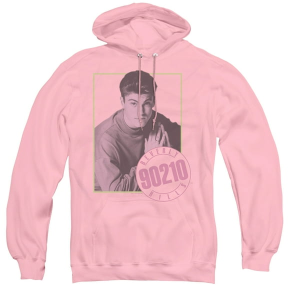 90210 David Adult Pullover Hoodie Sweatshirt Pink