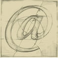 thumbnail image 2 of Harper, Ethan 26x26 Gold Ornate Wood Framed with Double Matting Museum Art Print Titled - Drafting Symbols I, 2 of 4