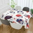 thumbnail image 2 of Yayeee Tablecloths 54" x 54" Rectangle Wrinkle Resistant Party Table Cover, Star Spangled Helmets, 2 of 8