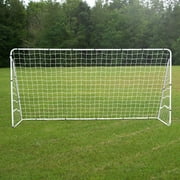 ZenSports 12’ x 6’ Portable Soccer Goal – Kids Backyard/Indoor Soccer Training Steel Frame W/ Carry Case