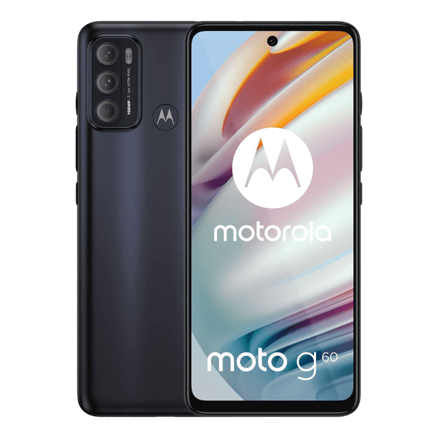 Smartphone Motorola Moto G60 Procesador Snapdragon 732G RAM 6GB Almacenamiento 128GB Pantalla LED Multi Touch 6.8' Android 11 Color Negro