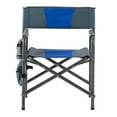 thumbnail image 3 of 1-piece Padded Folding Outdoor Chair with Storage Pockets,Lightweight Oversized Directors Chair for indoor, Outdoor Camping, Picnics and Fishing,Blue/Grey, 3 of 3