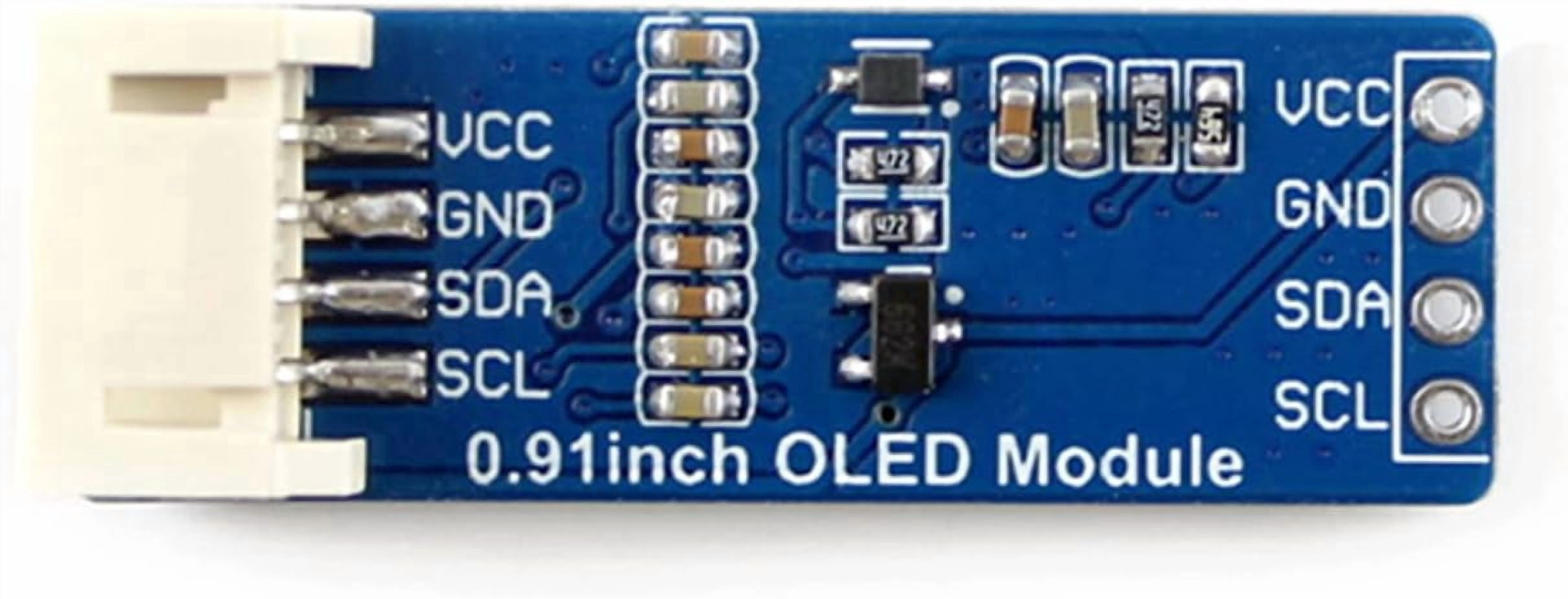 0.91inch OLED Display Module 128x32 Pixels with Embedded Controller Communicating via I2C Compatible with /Jetson Nano/STM32