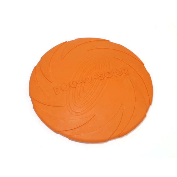 Dog Frisbee Toy Bite Resistant Large Sized Rubber Frisbee Game Toy for Dog Flying Disc Training Tools for Outdoor 1 Pcs Walmart