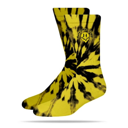 

Men s PSD Yellow Acid Smile Socks Size (6-13) -
