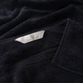 thumbnail image 5 of Superior Derry Solid Egyptian Cotton 4-Piece Bath Towel Set, Black, 5 of 13