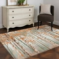 thumbnail image 4 of Orange Grey Forest 3'x5' Washable Rug, Grey Modern Art Oil Painting Non-Slip Area Rugs for Entryway Kitchen Classroom, Dorm Throw Carpet, Low Pile Soft Indoor Floor Mat, 4 of 9
