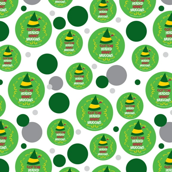 Elf Cotton Headed Ninny Muggins Premium Gift Wrap Wrapping Paper Roll