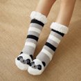 thumbnail image 1 of Womens Slipper Fuzzy Socks Non Slip Winter Warm Soft Fluffy Cozy Fleece Lining Home Socks,Color20, 1 of 9