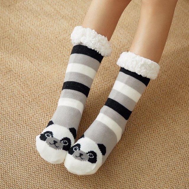Womens Slipper Fuzzy Socks Non Slip Winter Warm Soft Fluffy Cozy Fleece Lining Home Socks,Color20