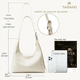 thumbnail image 3 of Bolso Mano Mujer Dama Cuero Pu Bandolera Mujer Bolso Moda Xtelllar blanco, 3 of 3