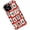 Christmas Tree, variant on Case for iPhone 16 Pro, Vintage Tiles Floral Leaf Phone Case Military-Grade Drop Protection Cover for Women Girl - Frosted