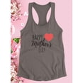 thumbnail image 3 of Happy Mothers Day Small Heart Racerback Tank Women -Image by Shutterstock, Female Small, 3 of 4