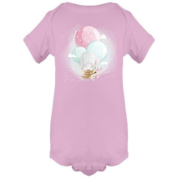 Cute Elephant Flying Bodysuit Infant -Image by Shutterstock,  6 Months