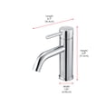 thumbnail image 2 of Elegant Lighting Victor Single Hole Single Handle Bathroom Faucet In Chrome, 2 of 10