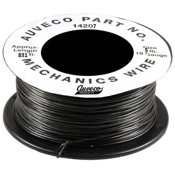 Auveco # 14207 5 Pound 18 Gauge Mechanics Wire, 831 Feet. Qty 1 Roll.