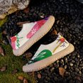 thumbnail image 2 of EKVAHL Womens Orthopedic Walking Sneakers, Breathable Slip On Print Arch Support Wide Width Athletic Loafers, Outdoor Daily Walking Shoes Green, 2 of 3