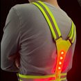 thumbnail image 3 of ZLight LED Reflective Vest Straps with High Visibility Reflector Elastic Belt Highlight Safety Gear Night Running Accessories White 1Set, 3 of 6