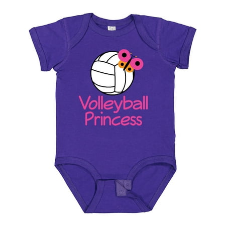 

Inktastic Volleyball Butterfly Princess Gift Baby Girl Bodysuit