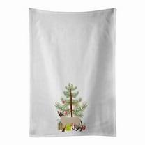 Carolines Treasures CK4711WTKT 28 x 19 in. Unisex Siamese Modern No.2 Cat Merry Christmas White Dish Towels Kitchen Towel - Set of 2