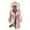 Beige-01, variant on HTNBO Winter Jacket for Women Long Parka Trench Coat Comfy Stitching Casual Cardigan Lapel Overcoat Belted Slim Outerwear