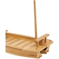 thumbnail image 6 of Miumaeov Serving Sushi Boat Tray Platter 31.5" Wooden Bamboo Nautical Decor Food Display, 6 of 9