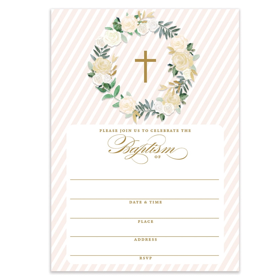 baptism invitations