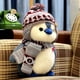 thumbnail image 3 of Linda muñeca de pingüino pequeño, bufanda de Navidad, sombrero, muñeca cómoda, juguete de felpa para niña, regalo de vacaciones para niños, almohada de tiro de felpa, 3 of 5
