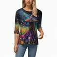 thumbnail image 5 of Towmus Womens Fall Shirts T-Shirts Thanksgiving Graphic Tee Tops Under $10, 5 of 6