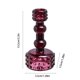 thumbnail image 3 of Candelabro de cristal de cristal de cristal Soporte alto para velas • Elegante centro de mesa transparente • Acento moderno de decoración para la mesa del comedor del salón, 3 of 6