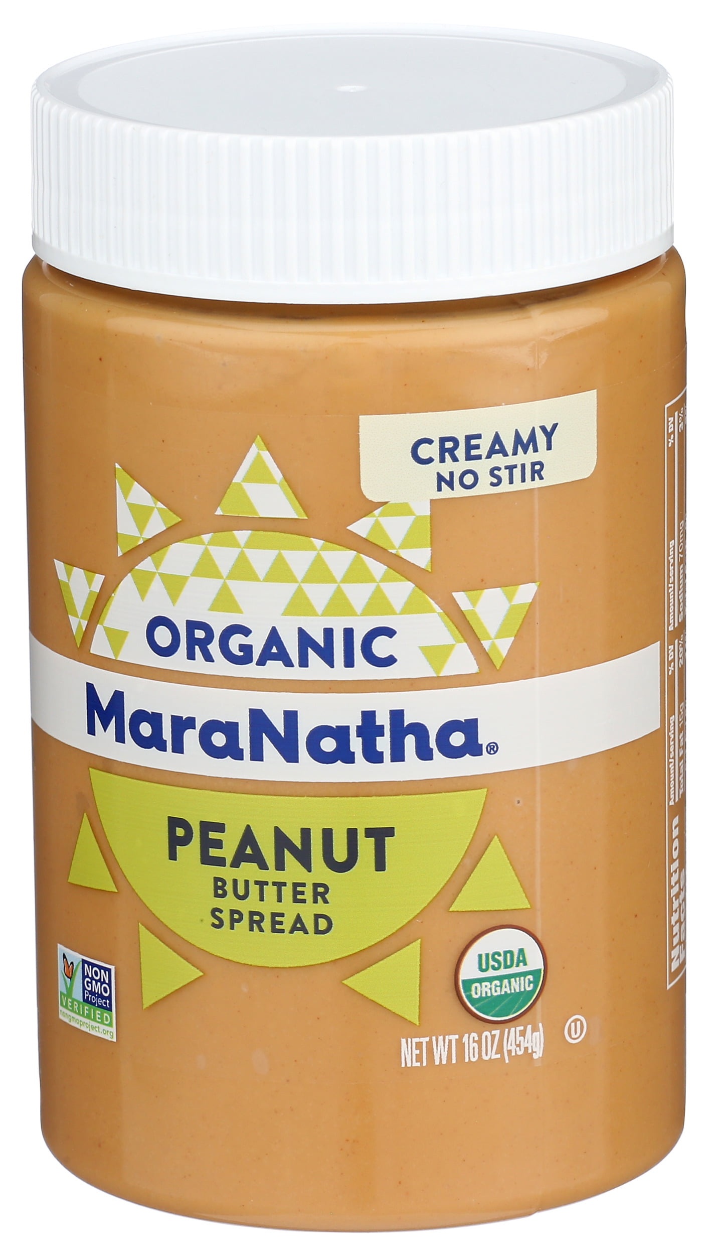 Pack of 6, Maranatha Organic No Stir Creamy Peanut Butter, 16 oz