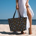 thumbnail image 5 of Large Beach Bags Water-resistant Sandproof - colorful starfish print Cute Beach Tote Bags for Women with Zipper, 5 of 6