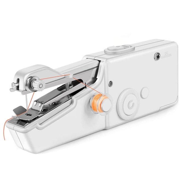 Mini Maquina De Coser Eléctrica Manual De Bolsillo Portátil Inalambrica Pequeña De Mano Multifuncional