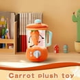 thumbnail image 4 of LEEYNEER Carrot Juicer Plush Toy  Juice Blender Plush Toy  Carrot Toy Blender Toy  Pull-String Rotation Fruit Stuff Plush Playset  Play Kitchen Accessories, 4 of 7