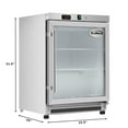 thumbnail image 4 of 24 in. Commercial Countertop Display Freezer in White with Stainless Steel and Glass Door, 4.6 Cu. ft. (KM-MDF46GD), 4 of 12