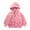 Pink, variant on Jalioing Winter Sweatshirts for Kids Half Zipper Sherpa Fleece Hoodies Girls Boys Soft Warm Pullover with Pocket