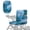 Blue Marble Print, variant on Xixirimido Vintage American Flag Deer Print Heavy Duty Mobility Scooter Seat Cover - Universal Electric Wheelchair Cushion Protector with Elastic Bottom, Revives Worn Seats (35x18 Inch)