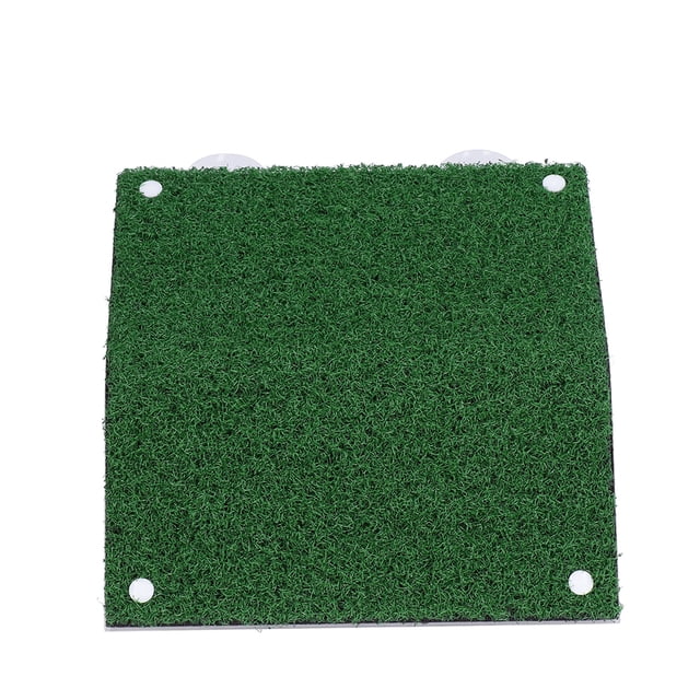 Terraza Para Escalar Tortugas, Suave Para Aliviar El Estrés, Césped Verde Artificial, Cómoda Terraza Para Tortugas, Mejora Su Salud Para Mascotas Acuáticas