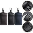 thumbnail image 7 of Leather Men Key Holder Organizer Pouch Split Car Key Wallet Pouch Bag, 7 of 7