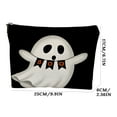 thumbnail image 6 of Cute Ghost Makeup Bag Playful Halloween Design With Flax Material, 6 of 6