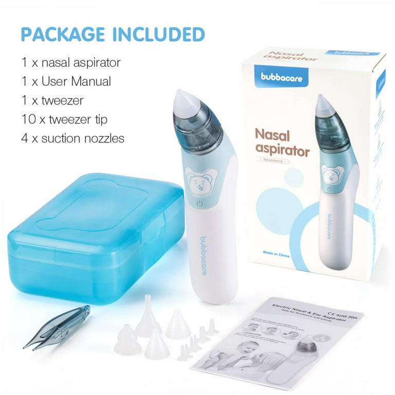 Nasal Aspirator, Queenmew Baby Nose Cleaner Electric & Ear Wax Remover –  Pete's Baby Essentials