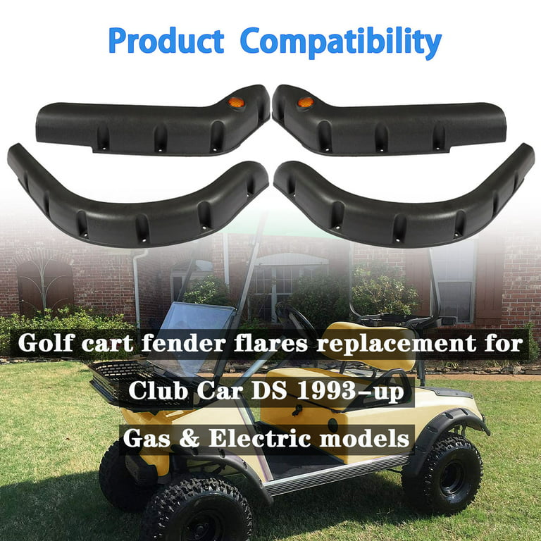 Club Car DS Golf Cart Fender Flares - Set of 4 with hardware —  ™